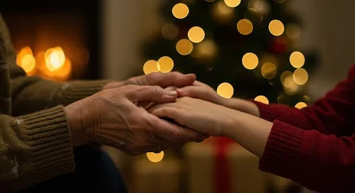 Hands Xmas tree